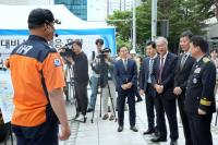 [NSP PHOTO]우리금융, 민관 합동 소방훈련…전산센터 화재 대응능력 강화