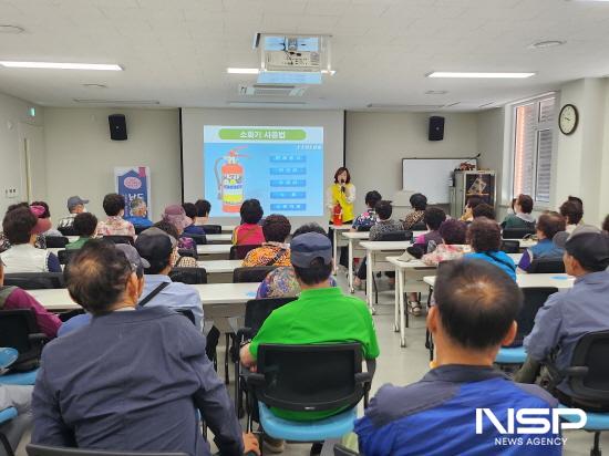 NSP통신-남도안전학당 최현정 강사 노인일자리사업 참여자 안전교육 강의 (사진 = 광양시청)