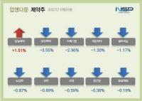 [NSP PHOTO][업앤다운]제약주 하락…삼성제약·유유제약↓