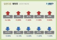 [NSP PHOTO][업앤다운]제약주 하락…녹십자홀딩스·환인제약↓