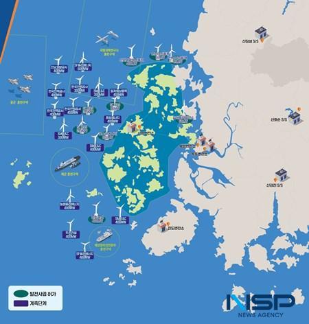 NSP통신-신안 해상풍력 발전단지 현황도 (사진 = 신안군)