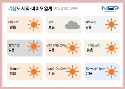 [NSP PHOTO][제약·바이오업계기상도]한독 흐림·대웅제약 맑음