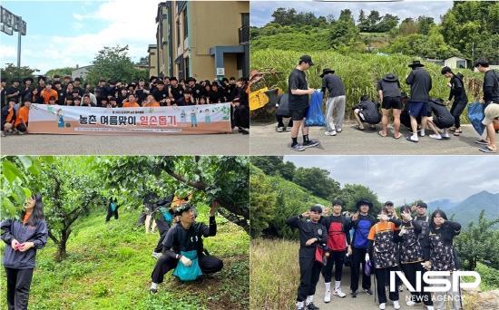 NSP통신-공과대학 공감학생회 하계 농촌봉사활동 (사진 = 순천대학교)