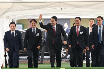 [NSP PHOTO]윤석열 대통령, 서해선(대곡~소사) 개통식 참석…지역경제에 큰 활력 생길 것