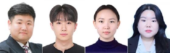 NSP통신-왼쪽부터 김민수(박사과정), 김세훈(석사과정), 솝드 에르데네(학사과정), 한수지(학사과정) 씨 (사진 = 원광대학교)