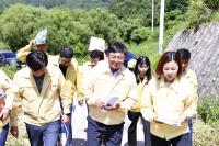 [NSP PHOTO]장수군, 여름철 호우 대비 산사태 취약지역 합동점검