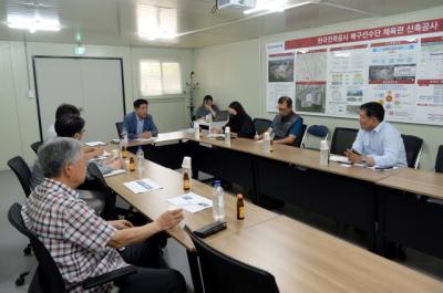 [NSP PHOTO]성길용 오산시의장, 한전 프로배구단 공사현장 점검