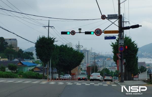 NSP통신-제한속도 40㎞/h 하향구간은 봉강삼거리에서 서교사거리까지 600m 구간이다. (사진 = 여수경찰)
