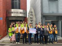 [NSP PHOTO]박정선 신광양라이온스클럽 회장, 취임 기념 축하쌀 기탁