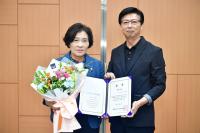 [NSP PHOTO]이순덕 완주군의원, 깨완사 선정 행감 최우수의원 영예