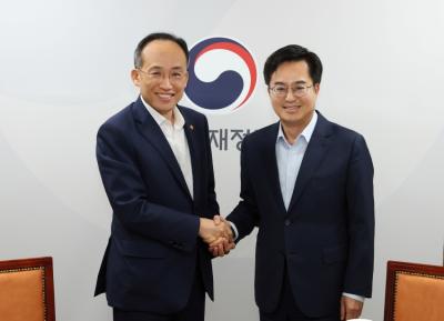 [NSP PHOTO]김동연 경기지사, 추경호 경제부총리 만나 현안사업 국비 지원 요청