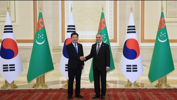 [NSP PHOTO]김진표 국회의장, 투르크메니스탄 국가최고지도자·국회의장과 연쇄 회담 개최