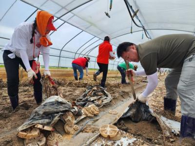 [NSP PHOTO]성남시의회 국힘 협의회, 익산 수해복구 봉사활동 전개