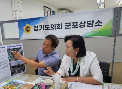 [NSP PHOTO]정윤경 경기도의원, 산본시장 제1공영주차장 유료화 논의 정담회 가져