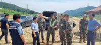 [NSP PHOTO]육군 36사단, 원주시 부론면 수해현장 복구활동 지원