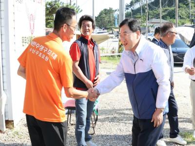 [NSP PHOTO]주낙영 경주시장, 지역 해수욕장 4곳 찾아 인명구조 요원 등 관계자 격려