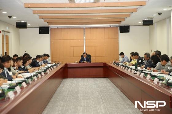 NSP통신-유희태 완주군수가 7일 간부회의를 통해 계속되는 폭염에 대비해 안전관리에 만전을 기할 것을 당부하고 있다. (사진 = NSP통신 DB)