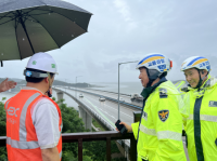 [NSP PHOTO]고속도로순찰대 제5지구대−한국도로공사 보성지사, 태풍 취약구간 합동 현장점검