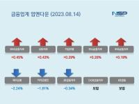[NSP PHOTO][업앤다운]은행주 하락…BNK금융↑·제주은행↓