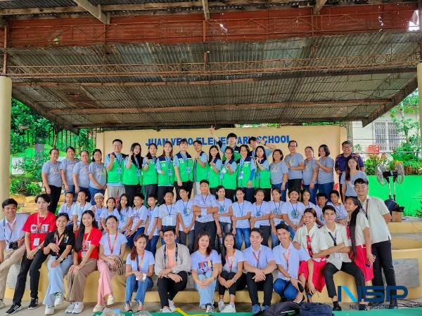 NSP통신-필리핀 교육봉사 단체 사진(대구대 학생, 안티케대학교 및 초등학교 학생, 교사 등) (사진 = 대구대학교)
