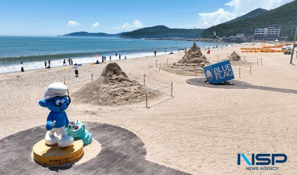 NSP통신-모래조각 작품을 10월9일까지 전시한다 (사진 = 완도군)