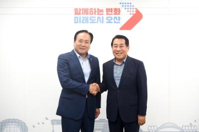 [NSP PHOTO]양산시, 오산시 지역경제 활성화 벤치마킹 왔어요