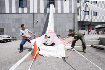 [NSP PHOTO]전북은행, 을지연습 JB직장어린이집 화재대피훈련 실시