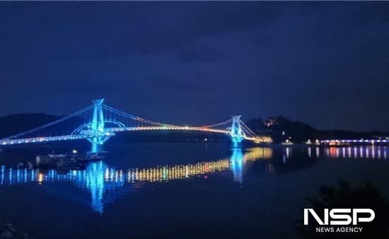 NSP통신-별헤는다리~배알도~해맞이다리 야간경관조명 점등식 (사진 = 광양시청)