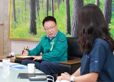 [NSP PHOTO]울진군, 제안 공모 채택자 창업 지원사업 청년창업가 간담회 개최