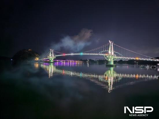 NSP통신-별헤는다리~배알도~해맞이다리의 야간경관조명 (사진 = 광양시청)