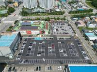 [NSP PHOTO]광양시, 중마시장 주차장 320면 확대 새단장.. 이용객 불편해소