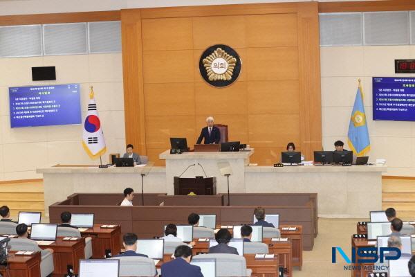 NSP통신-포항시의회는 4일 제307회 임시회를 개회하고 8일간의 의정활동에 돌입했다. (사진 = 포항시의회)