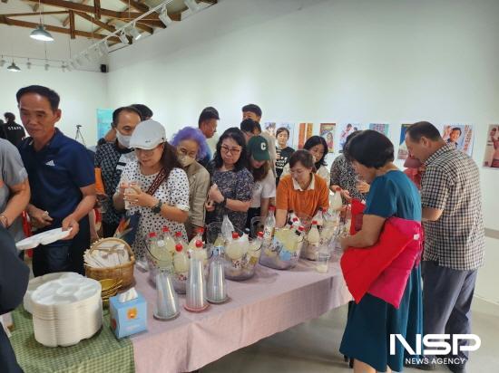NSP통신-전통주와 일반 막걸리, 수출용 막걸리 비교 시음 (사진 = 광양시청)