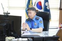 [NSP PHOTO]장진수 평택해양경찰서장, 안전한 낚시문화 조성 화상회의 개최