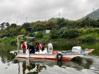 [NSP PHOTO]광양시, 다압면 섬진강에 재첩 7톤 살포