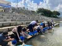 [NSP PHOTO]광양시, 토종어류 붕어‧잉어 총 14만 마리 방류