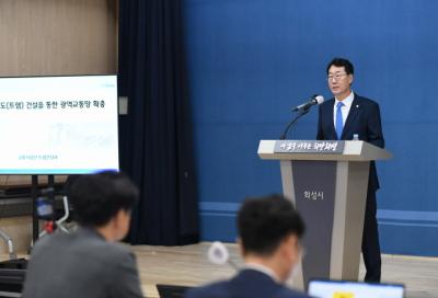 [NSP PHOTO]정명근 화성시장, 경기도 최초 트램으로 광역교통망 완성