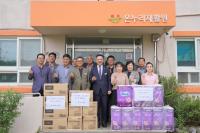[NSP PHOTO]담양군의회, 추석 앞두고 사회복지시설 찾아 위문품 전달·격려