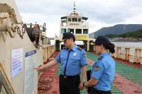 [NSP PHOTO]고민관 여수해경서장, 다중이용선박 등 치안현장 점검