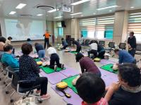 [NSP PHOTO]광양 골약건강생활지원센터, 응급처치 심폐소생술 교육 실시