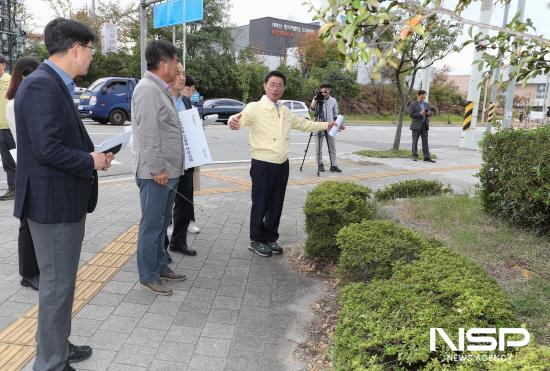 NSP통신-정인화 시장 시민건강 산책로 조성사업 예정 현장 점검 (사진 = 광양시청)