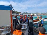 [NSP PHOTO]여수해경, 화재 취약 양식장 특별점검 실시