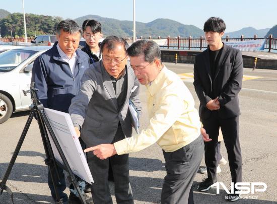 NSP통신-윤동주 유고보존 정병욱가옥 주변 정비 및 문학관 건립 현장 점검 (사진 = 광양시청)