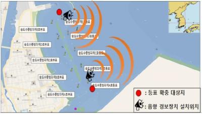 [NSP PHOTO]포항해수청, 수중방파제 선박사고 예방 음향경보 서비스 시행