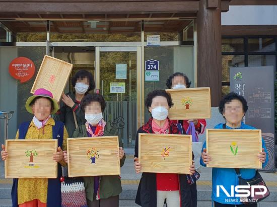 NSP통신-목재체험-감성트레이 만들기 (사진 = 광양시청)