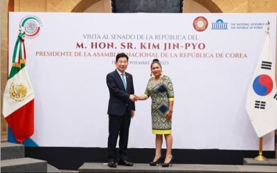 [NSP PHOTO]김진표 국회의장, 리베라 멕시코 상원의장과 양자 회담 개최