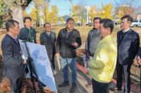 [NSP PHOTO]정인화 광양시장, 광양읍수와 이팝나무 생육상태 전문가와 현장점검