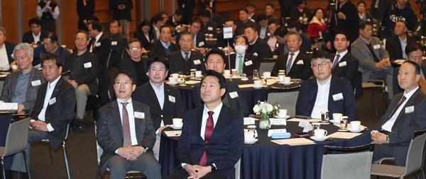 NSP통신-오세훈 서울시장이 초청강연행사에 참석하고 있다.