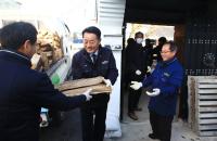 [NSP PHOTO]곡성군, 숲 가꾸기 부산물 활용 사랑의 땔감 나눔 실천