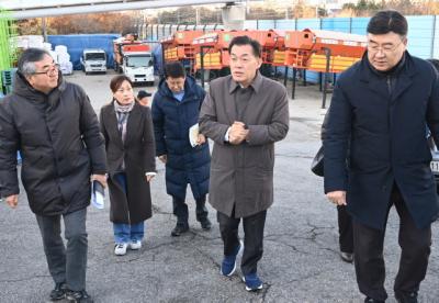 [NSP PHOTO]이재준 수원시장, 겨울철 대설·한파 대비 현장 점검